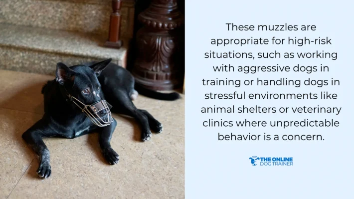 wire basket muzzles use