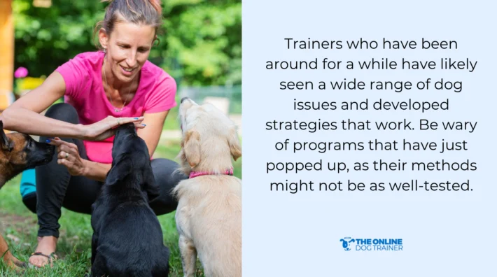 dog trainer training techniques